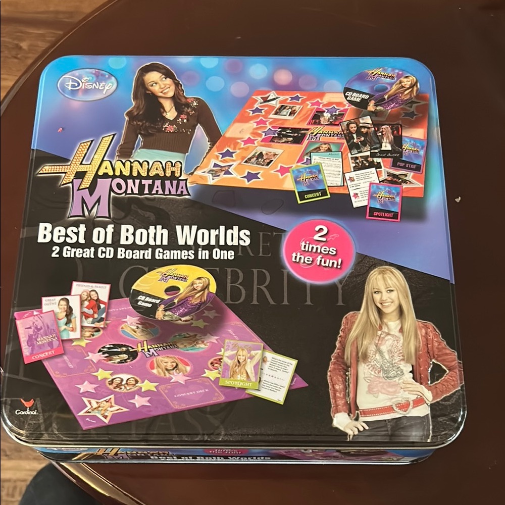 Disney Hannah Montana CD Board Game Set - Pink and Purple